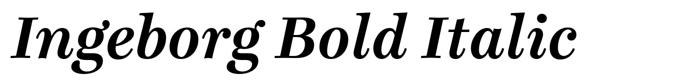 Ingeborg Bold Italic
